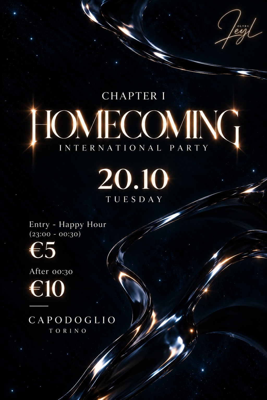 Homecoming International Party Poster